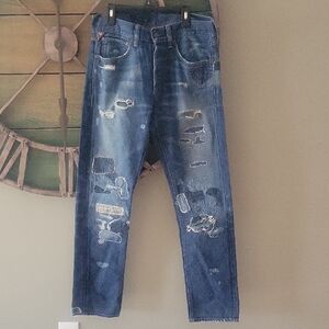Ralph Lauren Denim & Supply Patchwork Slim Jean